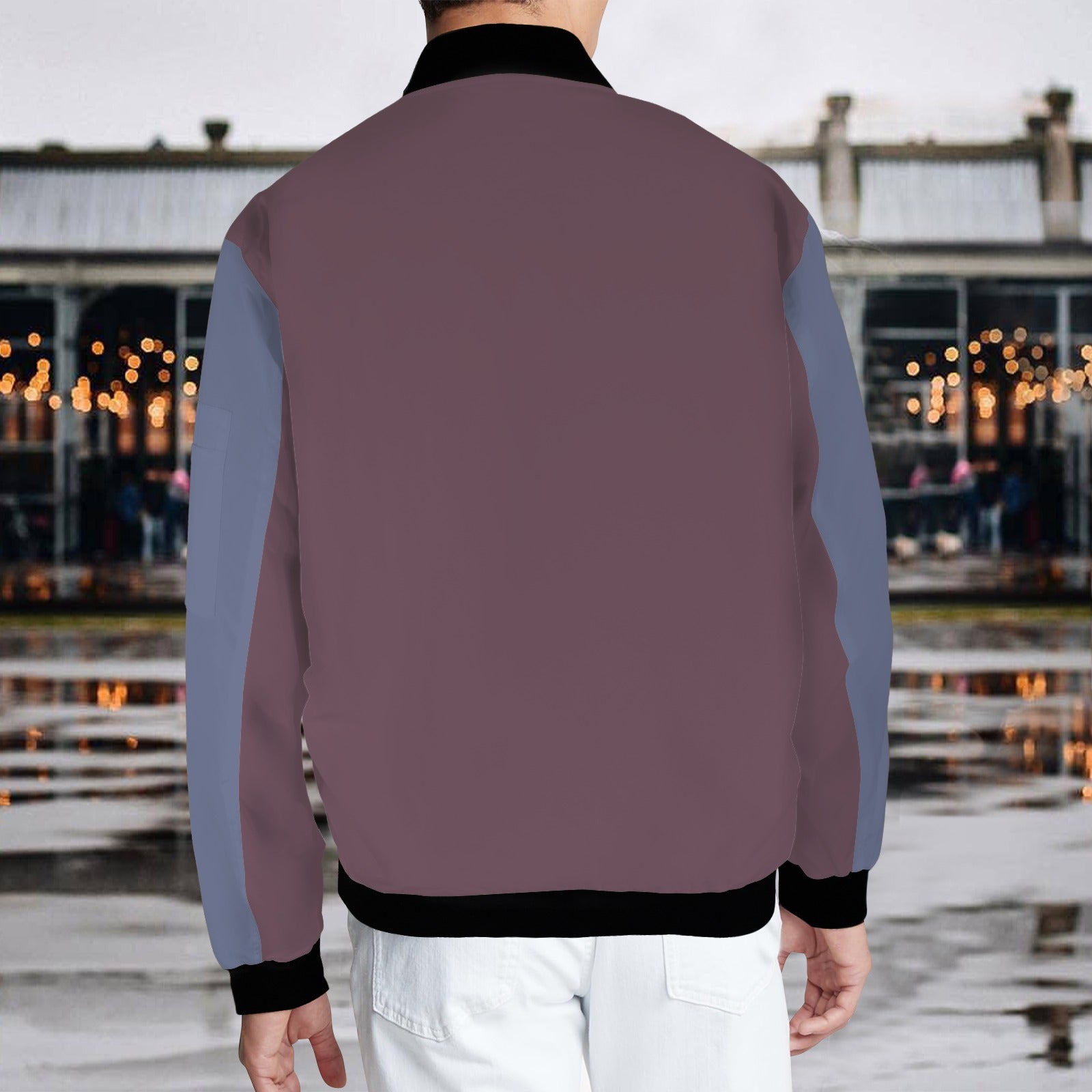 Future Dusk Cherry Lacquer Men's Bomber Jacket