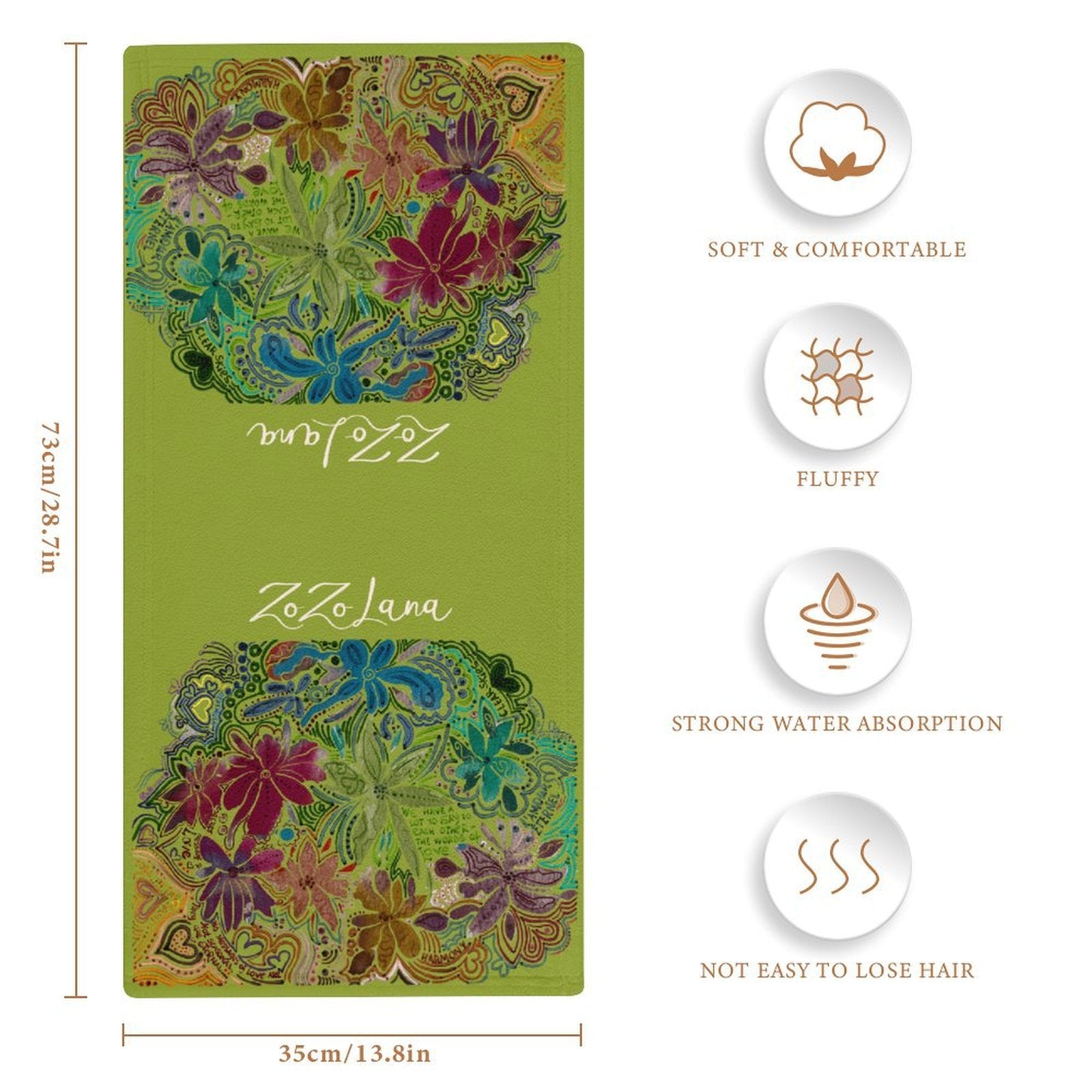 ZoZoLana Love Victorious Hand Towel