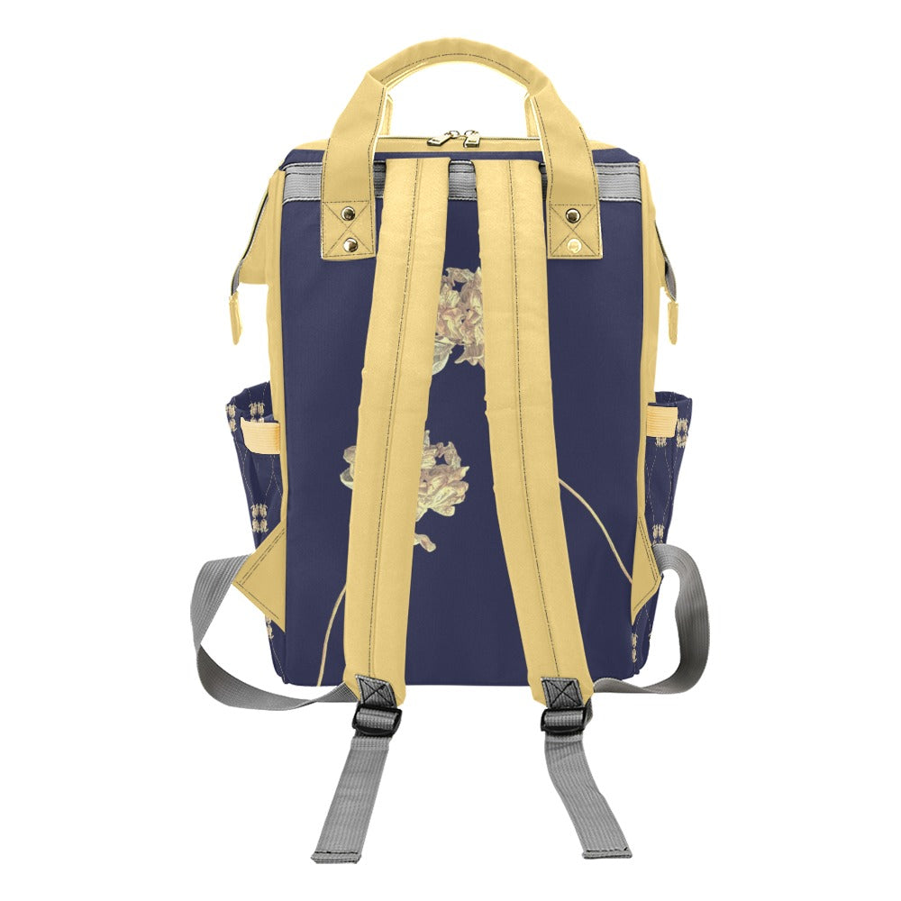 Tulip Evening Blue Multi-Function Diaper Backpack