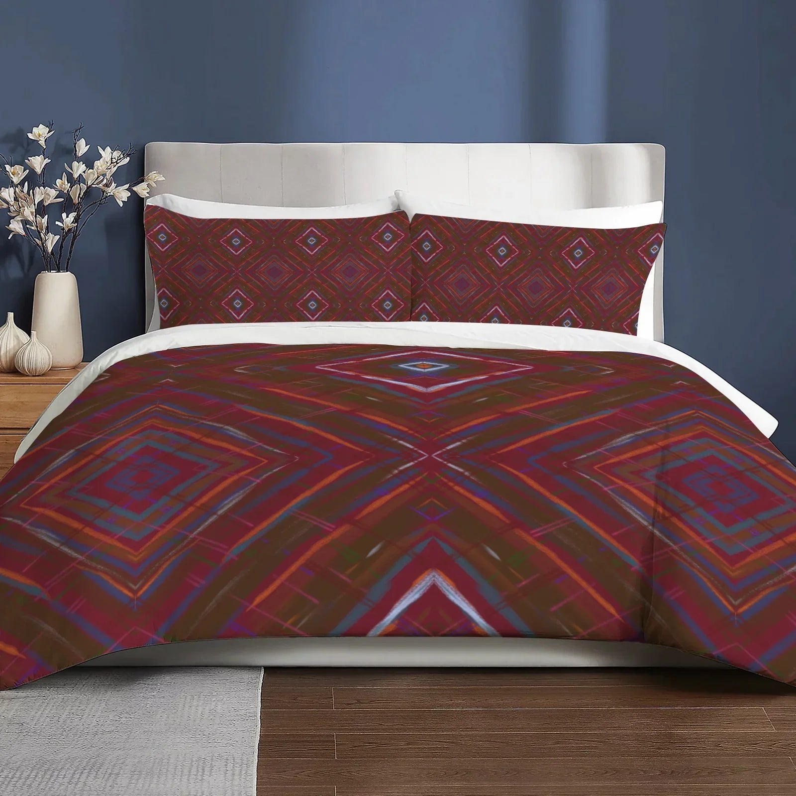 Christmas Tartan 3-Piece Bedding Set 94x104inch