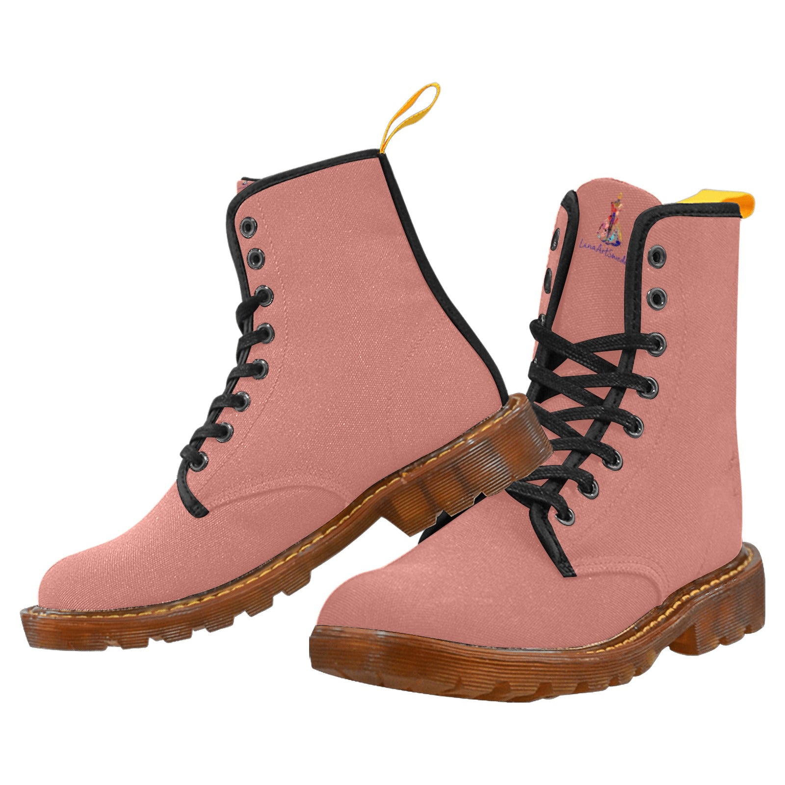Henna Shade Custom Canvas Boots For Women Model 1203H