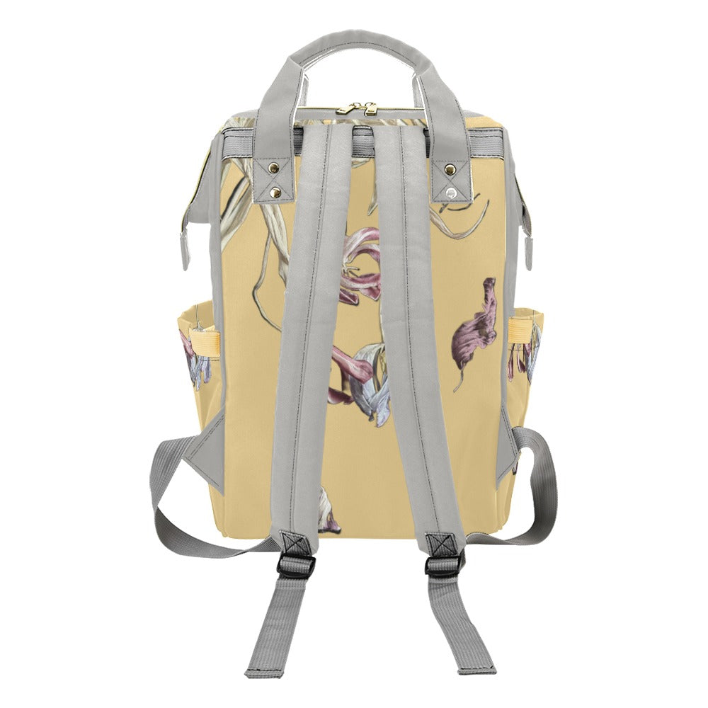 Tulip Drama Lemon Drop Multi-Function Diaper Backpack/Diaper Bag