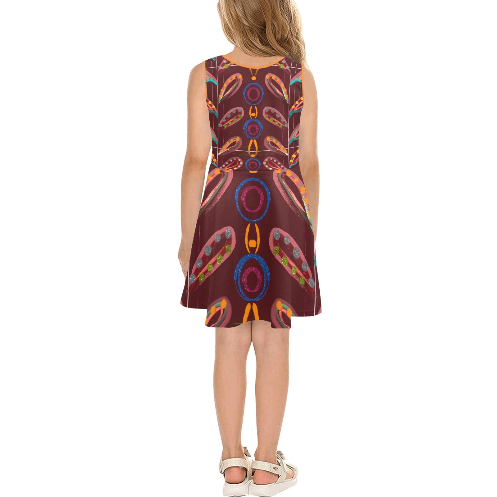Exotic peas Girls' Sleeveless Sundress