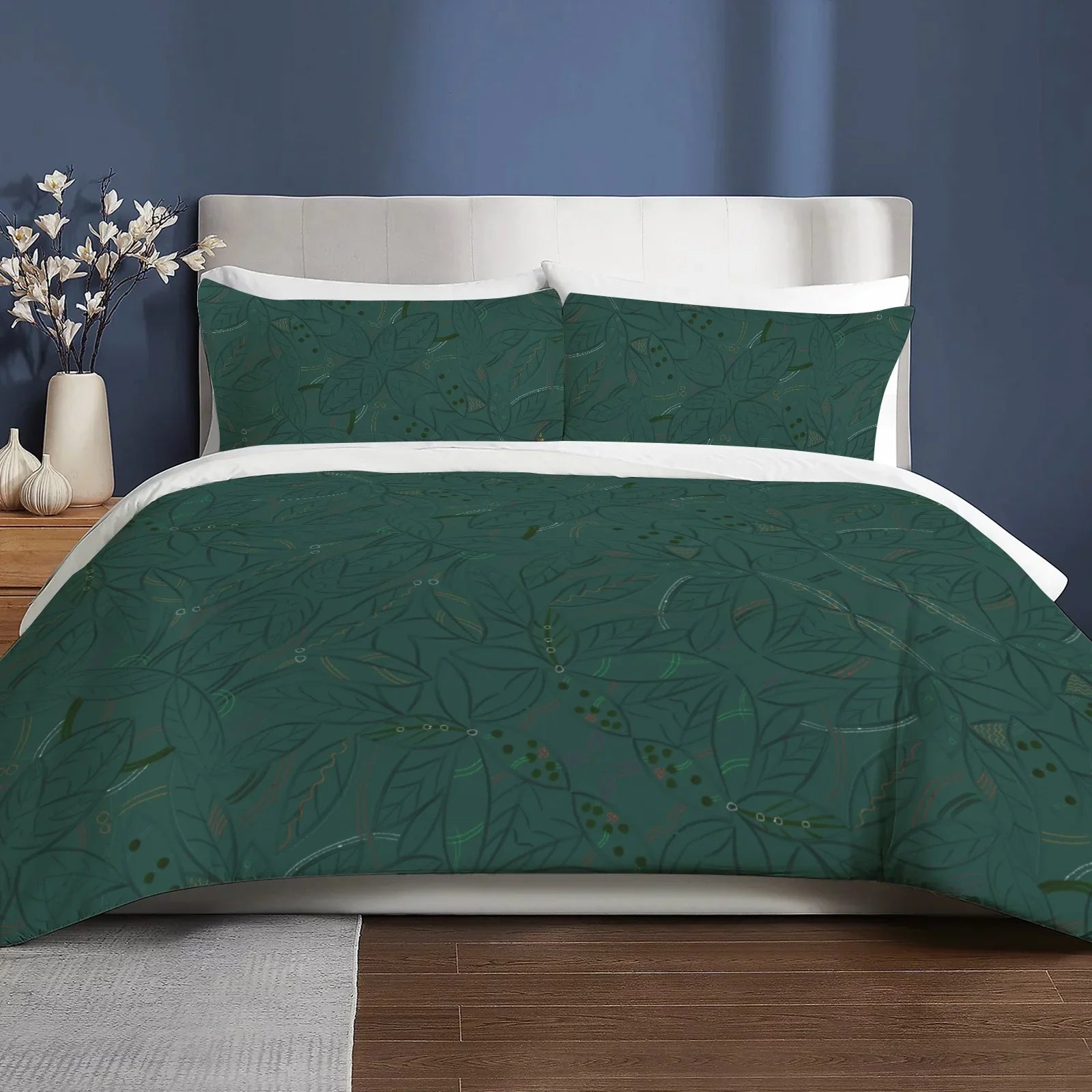 Greenery Mosaic 3-Piece Bedding Set 94x104inch