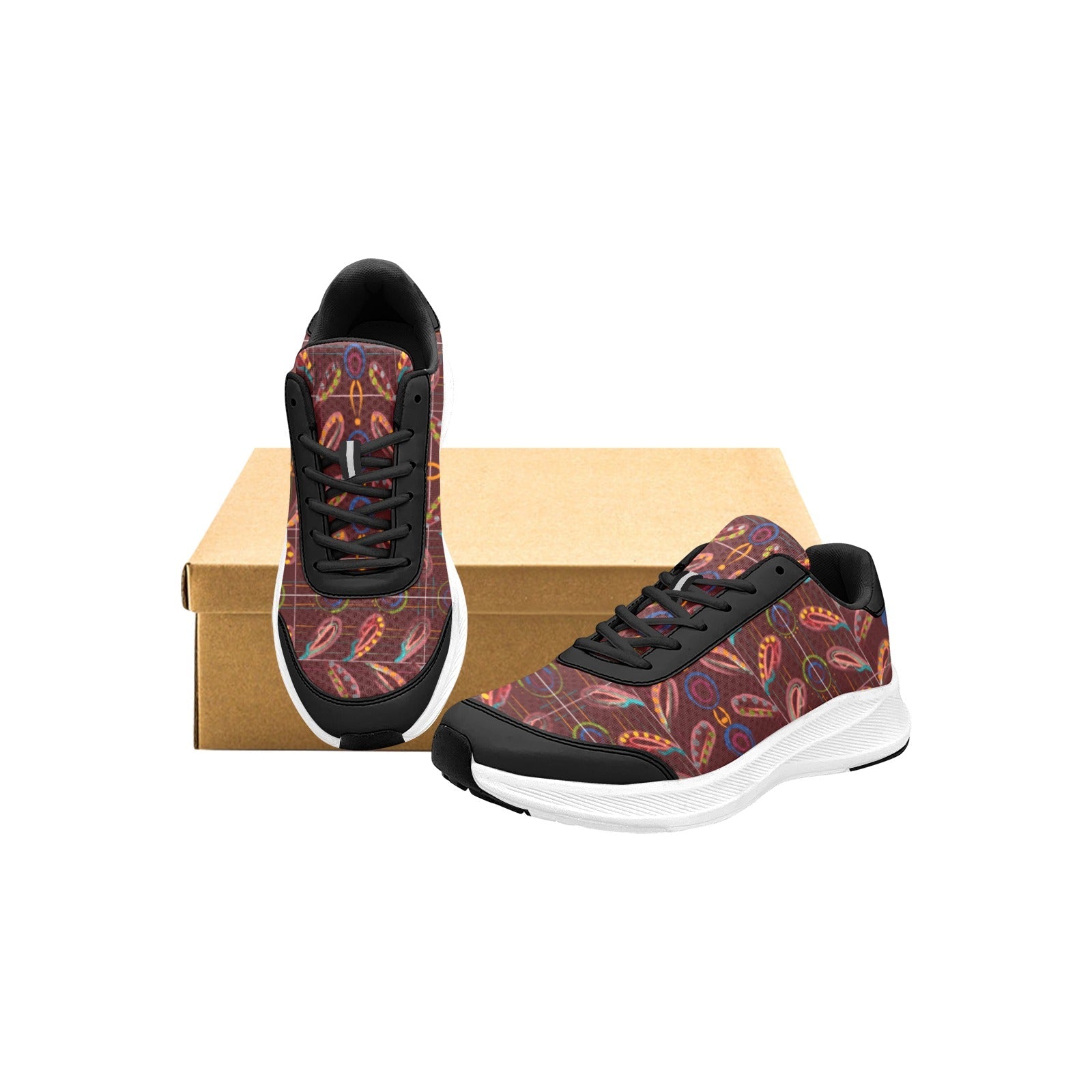 Exotic Peas black Women's Mudguard Running Shoes - Lana Art Sweden