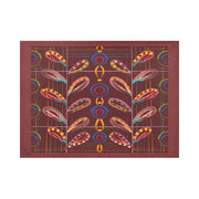 Exotic Peas Chocolate Placemat 14’’ x 19’’ (Set of 4) - Lana Art Sweden