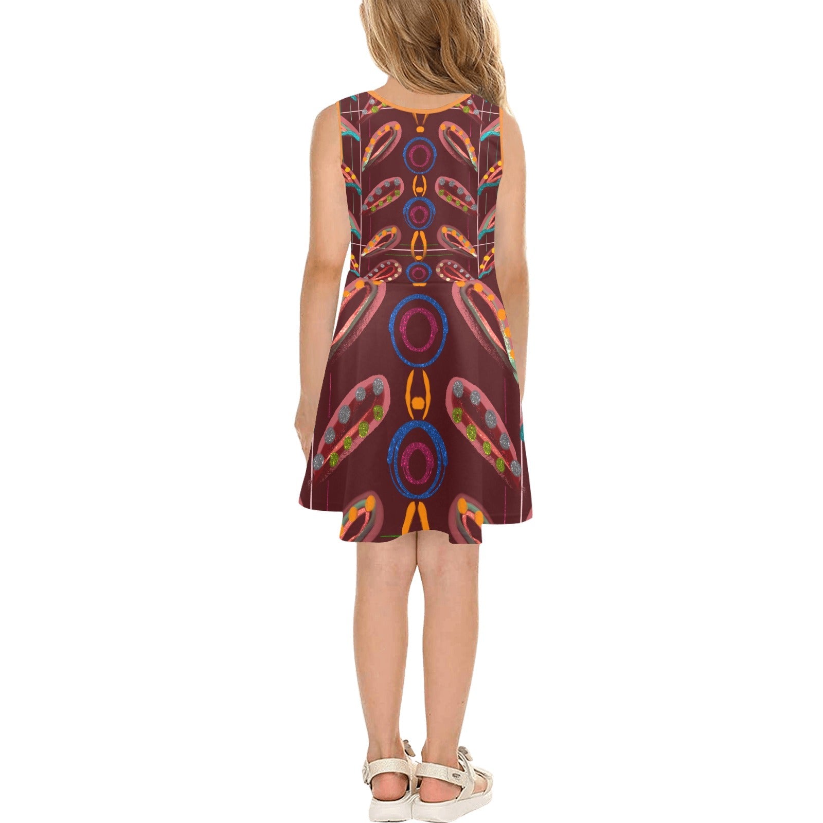 Exotic peas Girls' Sleeveless Sundress - Lana Art Sweden