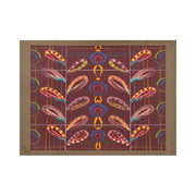 Exotic Peas Ochre Placemat 14’’ x 19’’ (Set of 4) - Lana Art Sweden