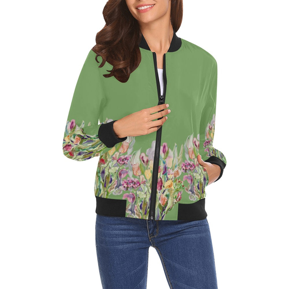 Rusty Life Bomber Jacket for Women