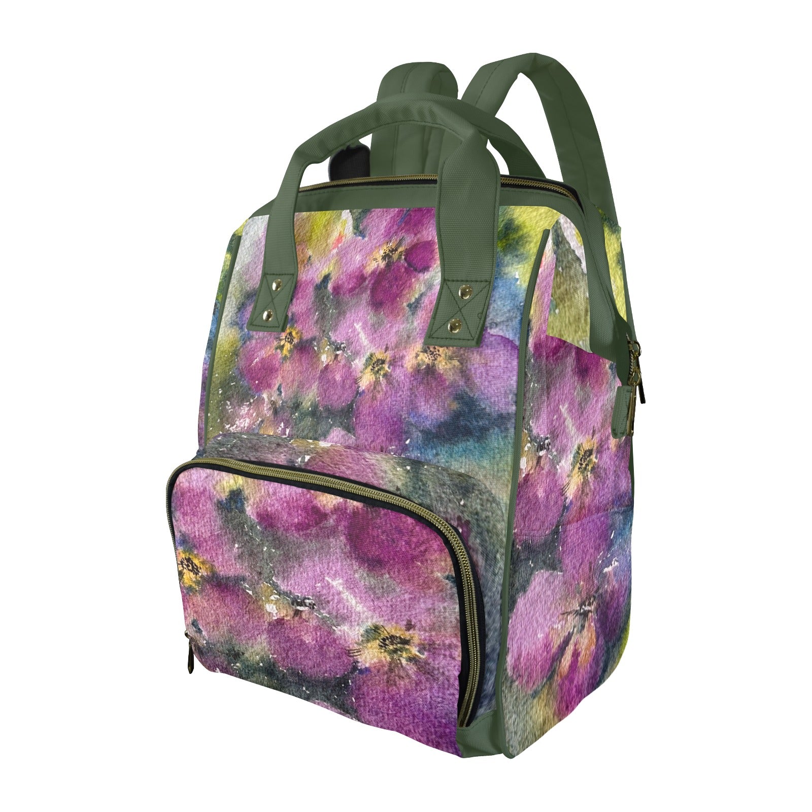 Purple Field Multifunction Diaper Bag