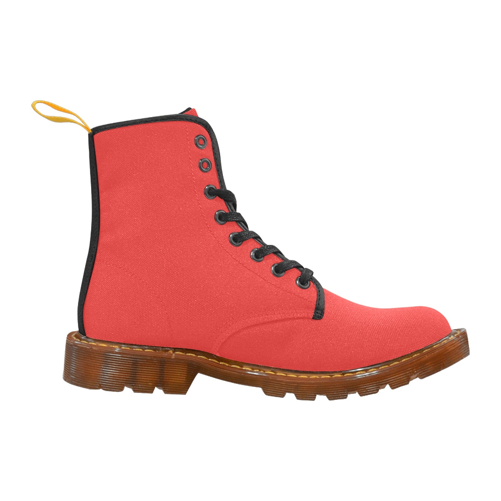 Poppy Red Custom Canvas Boots For Women Model 1203H