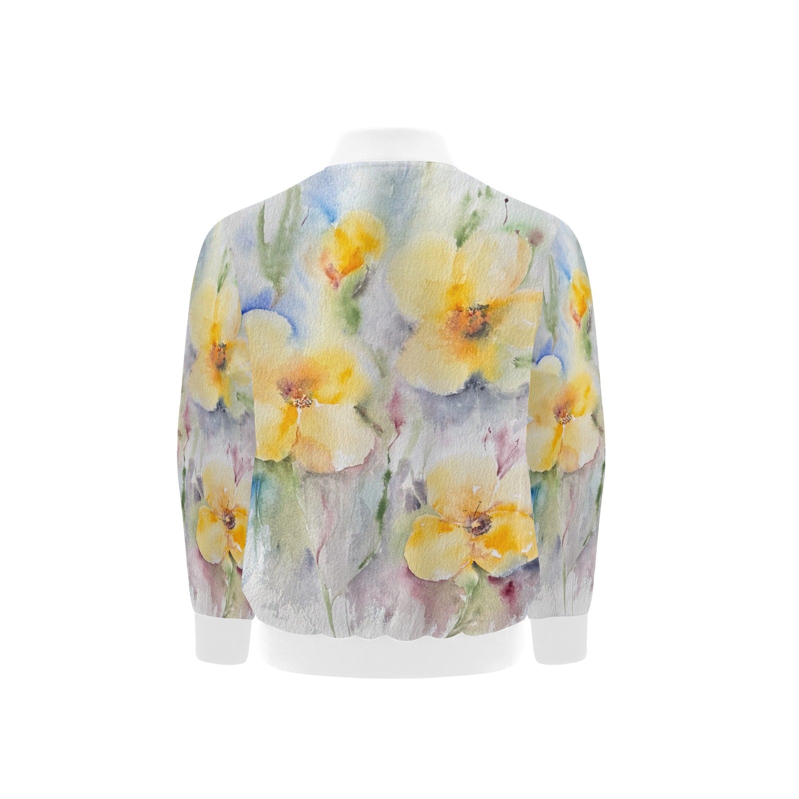 Yellow Tenderness W Kids' Bomber Jacket with Pockets