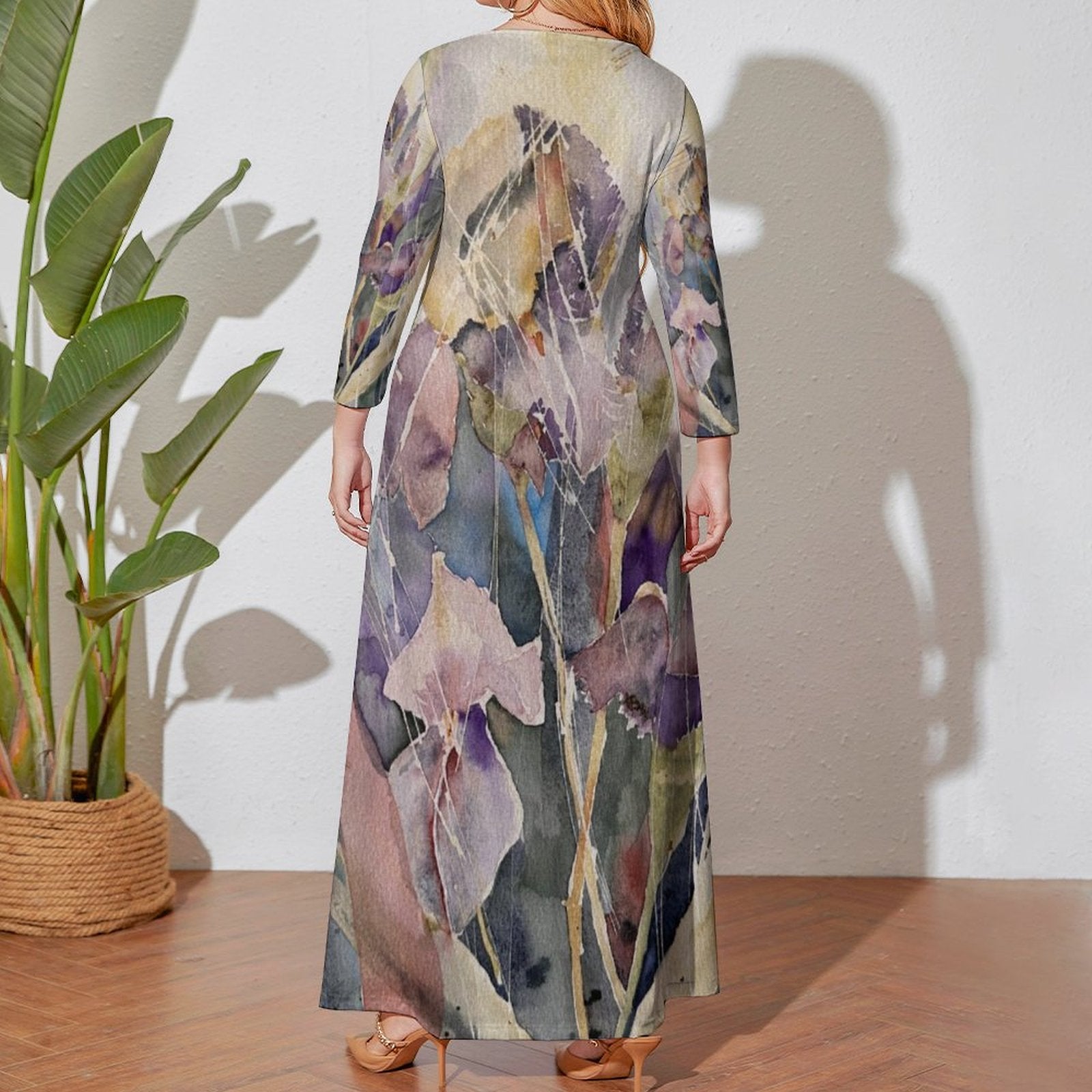 Iris Maxi Long sleeve dress