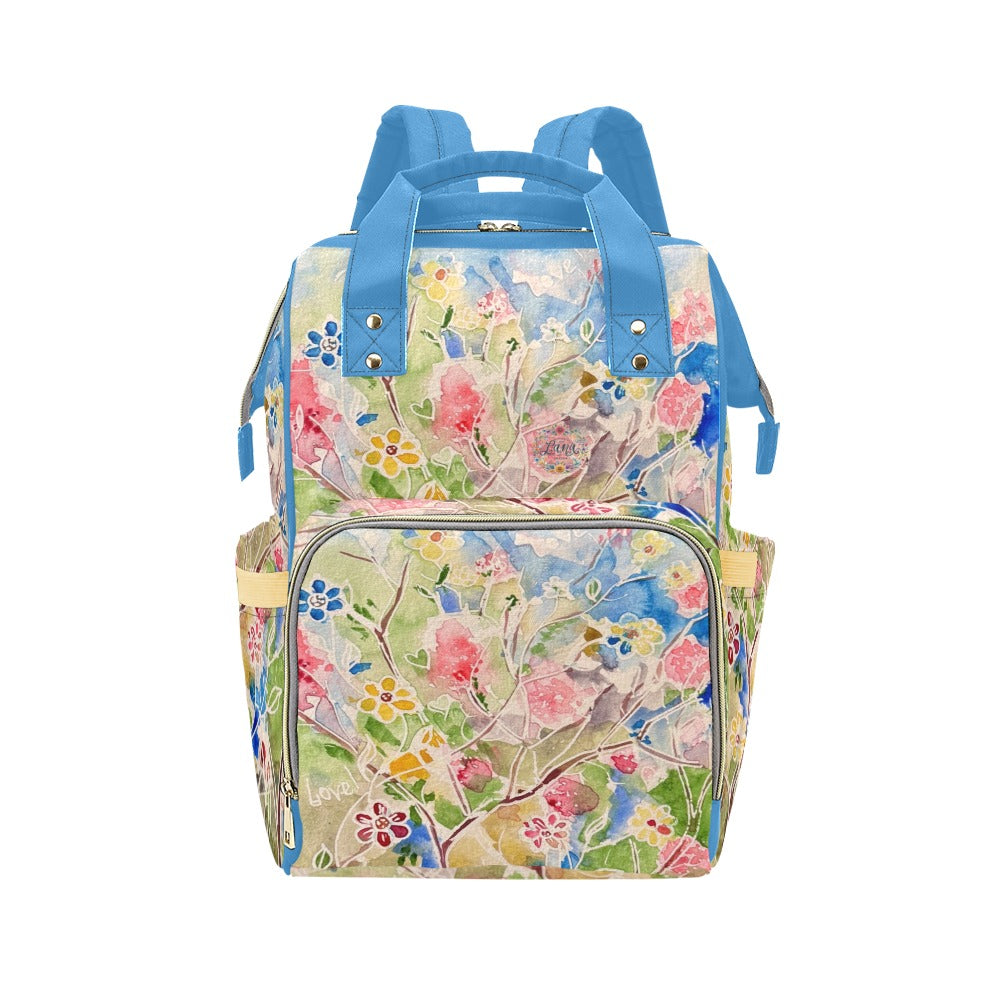 Spring Vibes Blue Sky Multi-Function Diaper Backpack/Diaper Bag