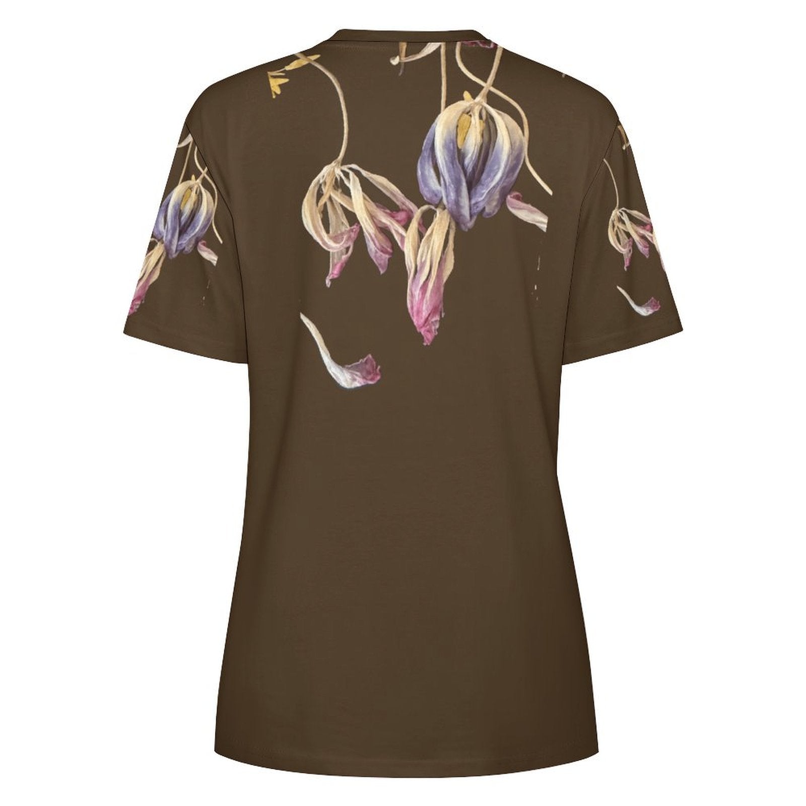 Women's Cotton T-shirt Tulips Hot Chocolate