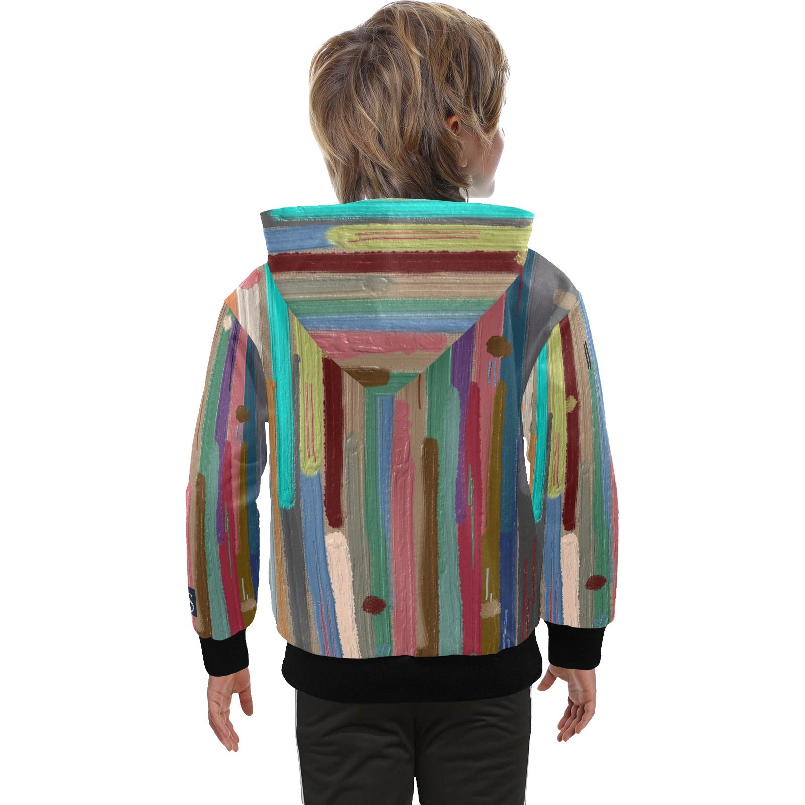 My Stripes My Way Big Boys' Zip Up Hoodie (H58)