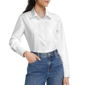 Women's Long-Sleeve Shirt, white