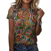 Fall Fiesta Women's Cotton T-shirt - Lana Art Sweden