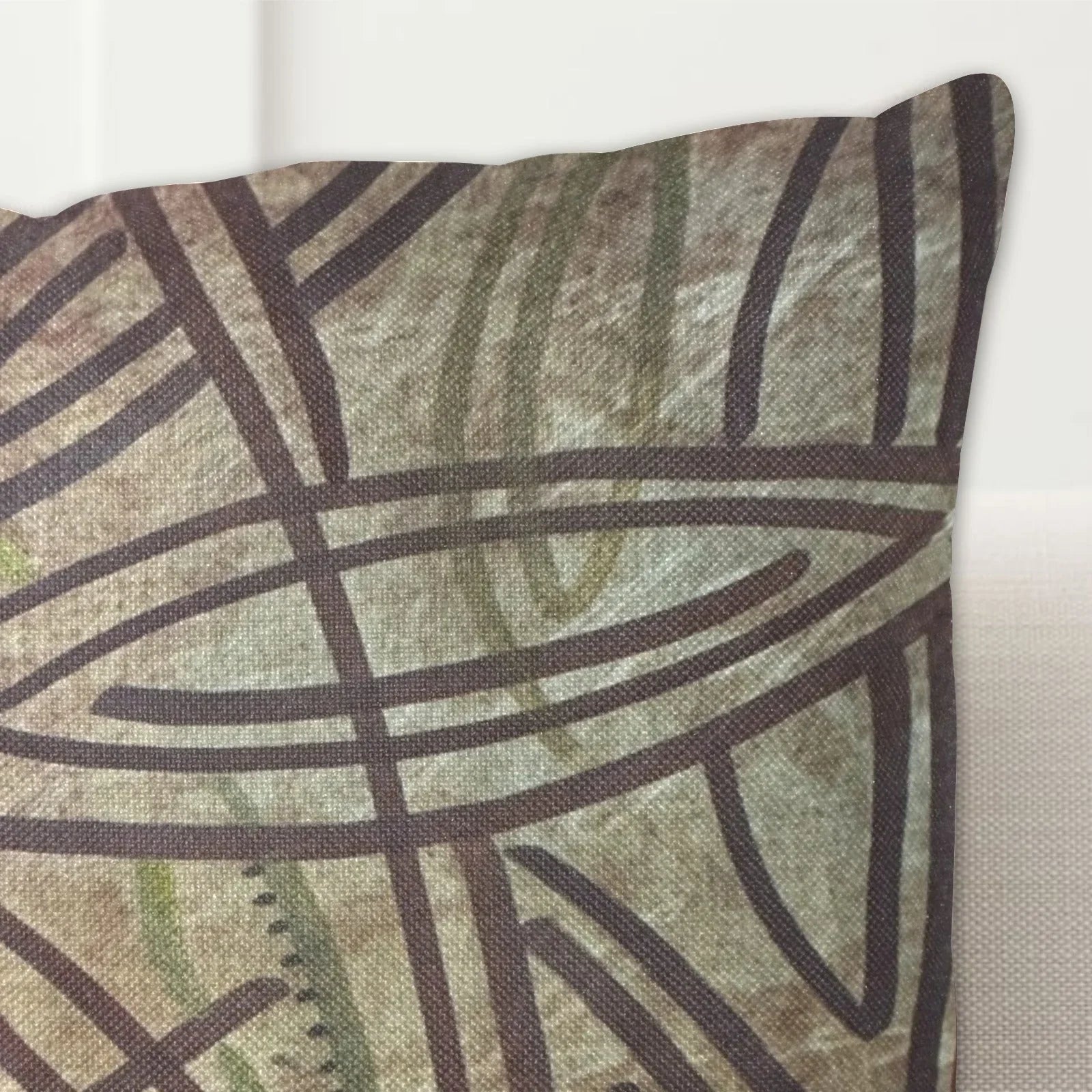 Fall Flowers and Brown Elegance Linen Zippered Pillowcase 18"x18"(Pack of 2) - Lana Art Sweden