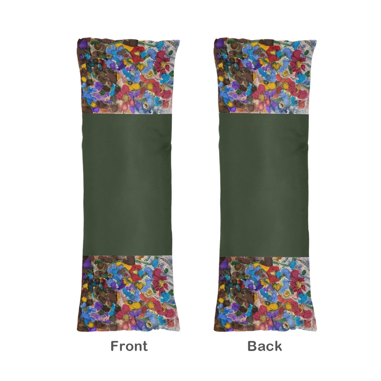 Fall Flowers in the Forest Body Pillow Case 20" x 54" - Lana Art Sweden