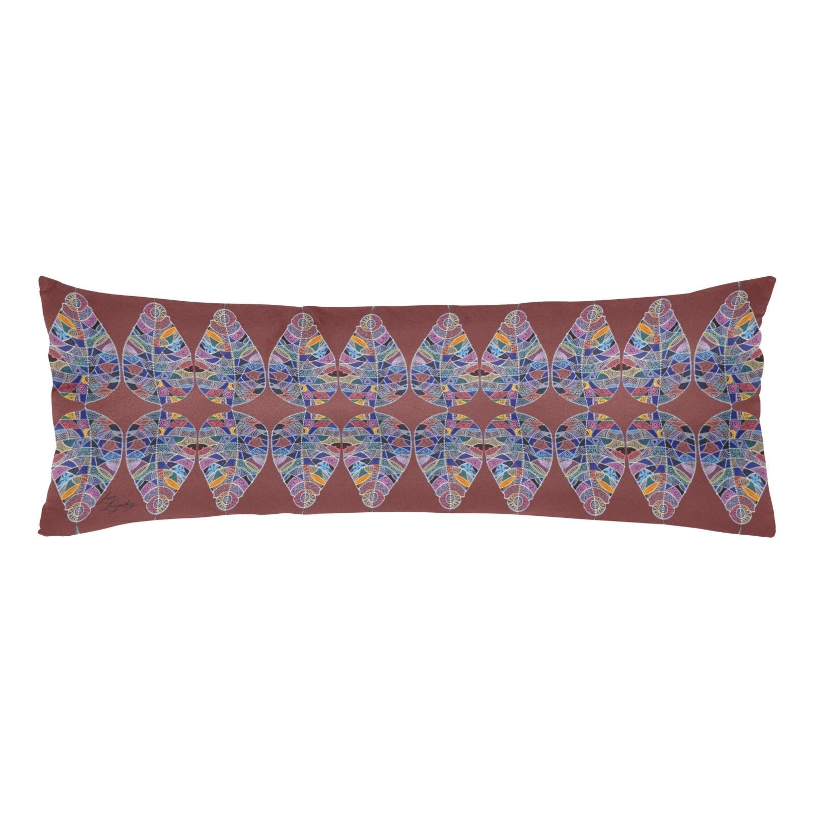 Fancy Leaf Forest Body Pillow Case 20" x 54" - Lana Art Sweden