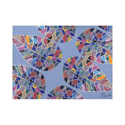 Fantasy Leaf Lavender Diagonal Placemat 14’’ x 19’’ (Set of 4) - Lana Art Sweden