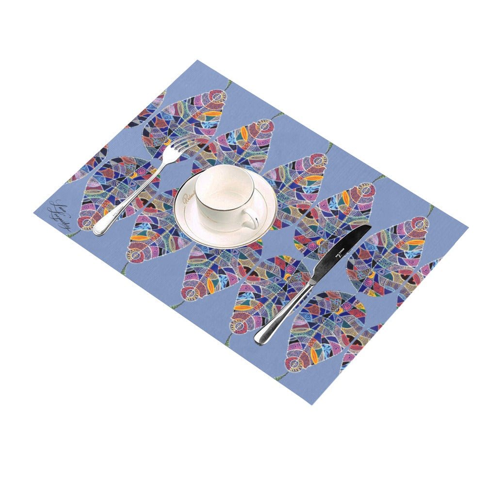 Fantasy Leaf Lavender Placemat 14’’ x 19’’ (Set of 4) - Lana Art Sweden