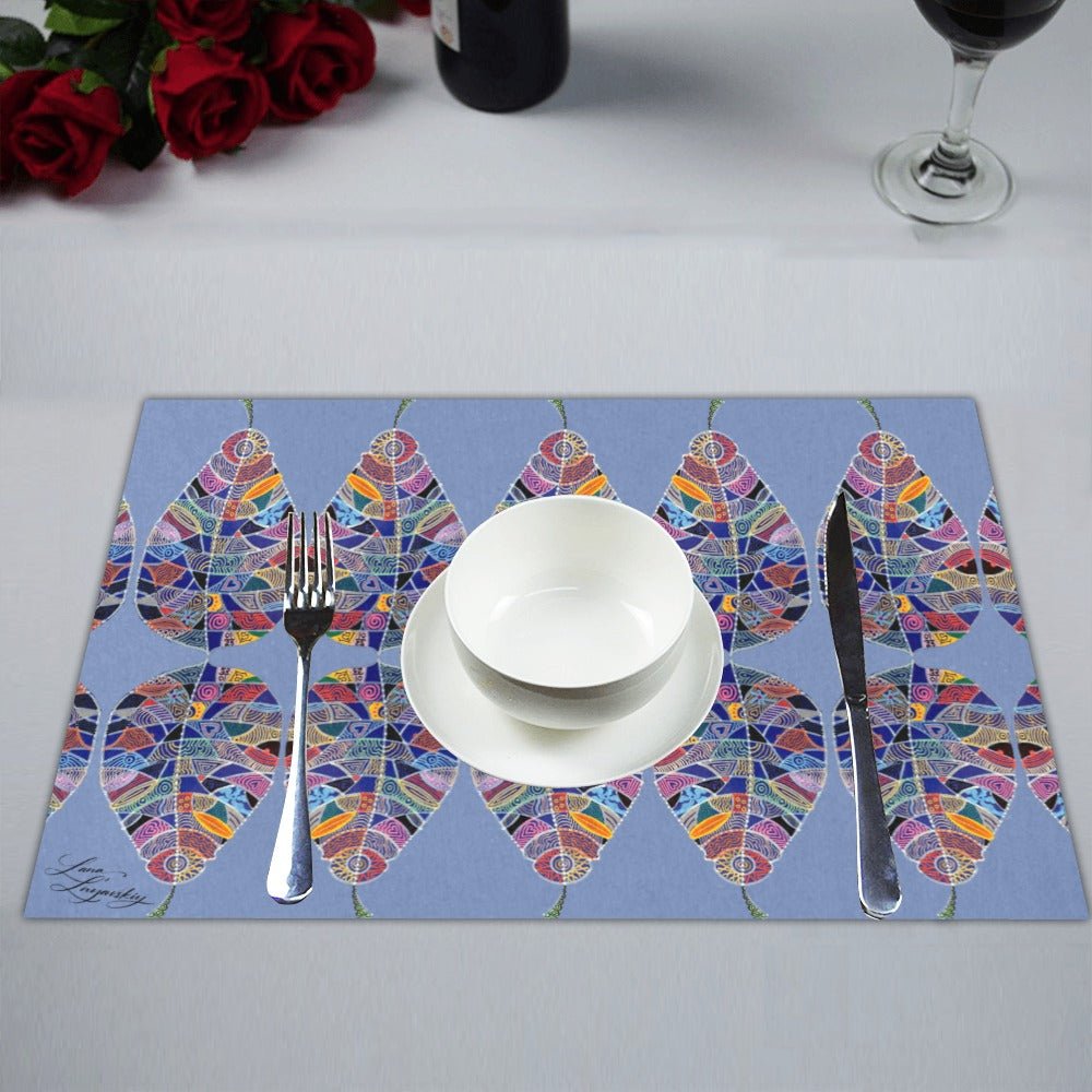Fantasy Leaf Lavender Placemat 14’’ x 19’’ (Set of 4) - Lana Art Sweden