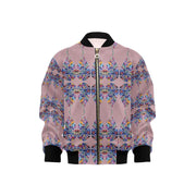Fantasy Leaf Old Rose Kids' Bomber Jacket with Pockets (Model H40) - Lana Art Sweden