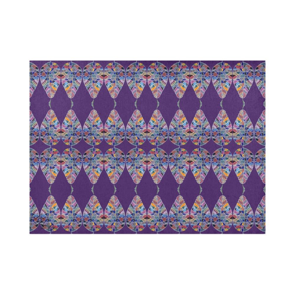 Fantasy Leaf Purple Placemat 14’’ x 19’’ (Set of 4) - Lana Art Sweden