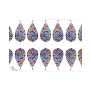 Fantasy Leaf White Placemat 14’’ x 19’’ (Set of 4) - Lana Art Sweden