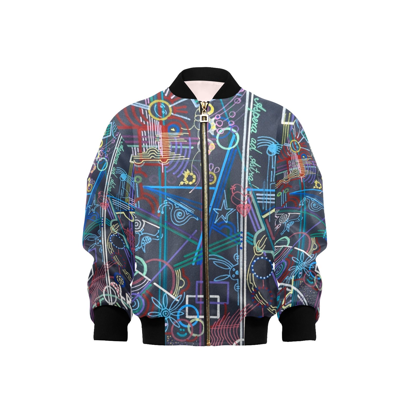 Per Aspera Animals Kids' lined My City Bomber Jacket with Pockets