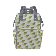 Green Moth Vapor Blue Multi-Function Backpack