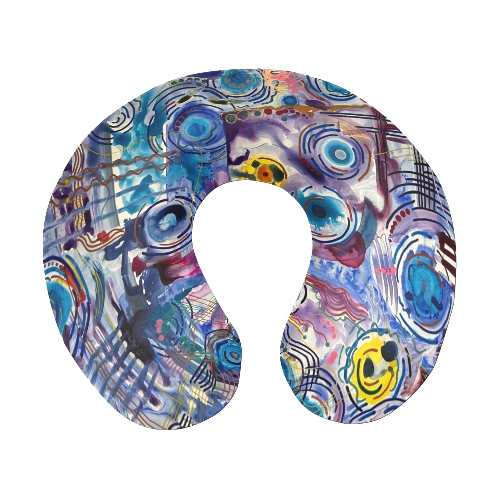Circles on Water U-Shape Travel Pillow
