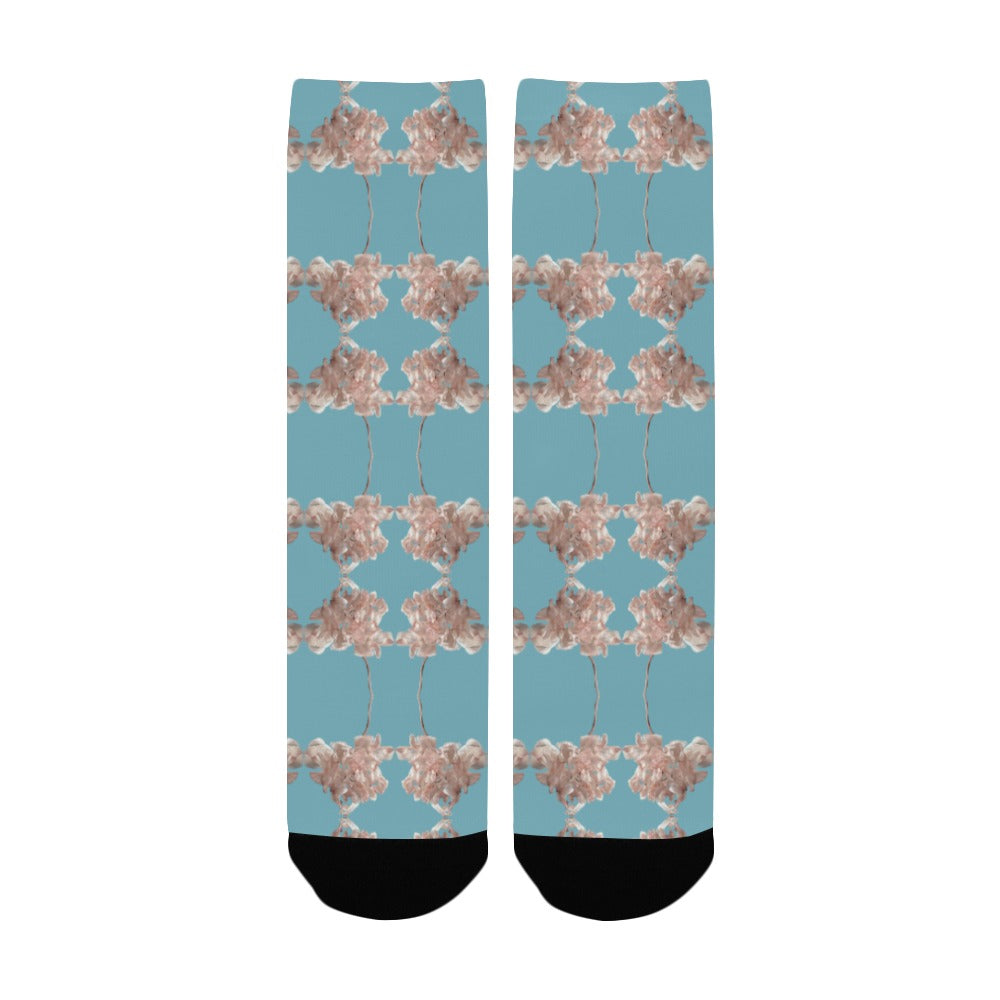 Shaggy Tulip Aquatic Awe Women's Custom Socks