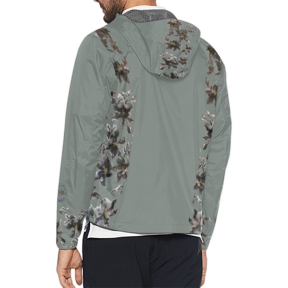 Flower Power Clay Unisex All Over Print Windbreaker (Model H23) - Lana Art Sweden