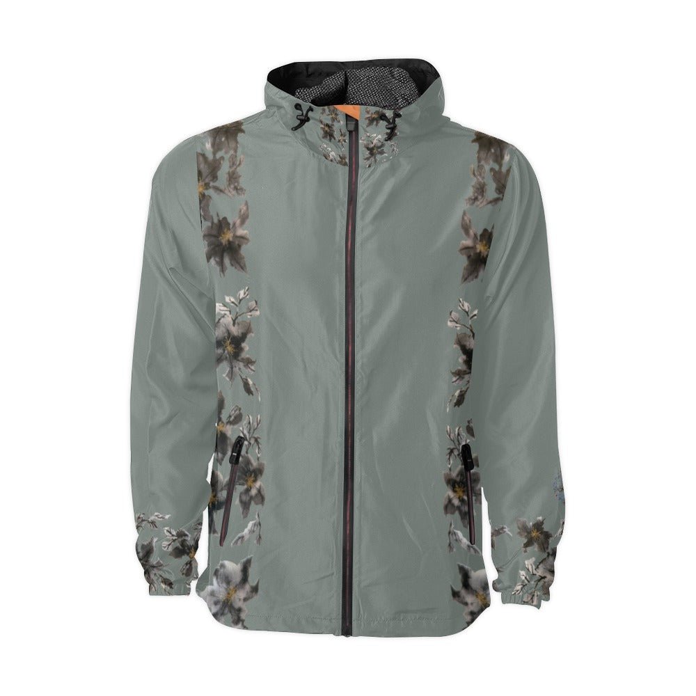 Flower Power Clay Unisex All Over Print Windbreaker (Model H23) - Lana Art Sweden