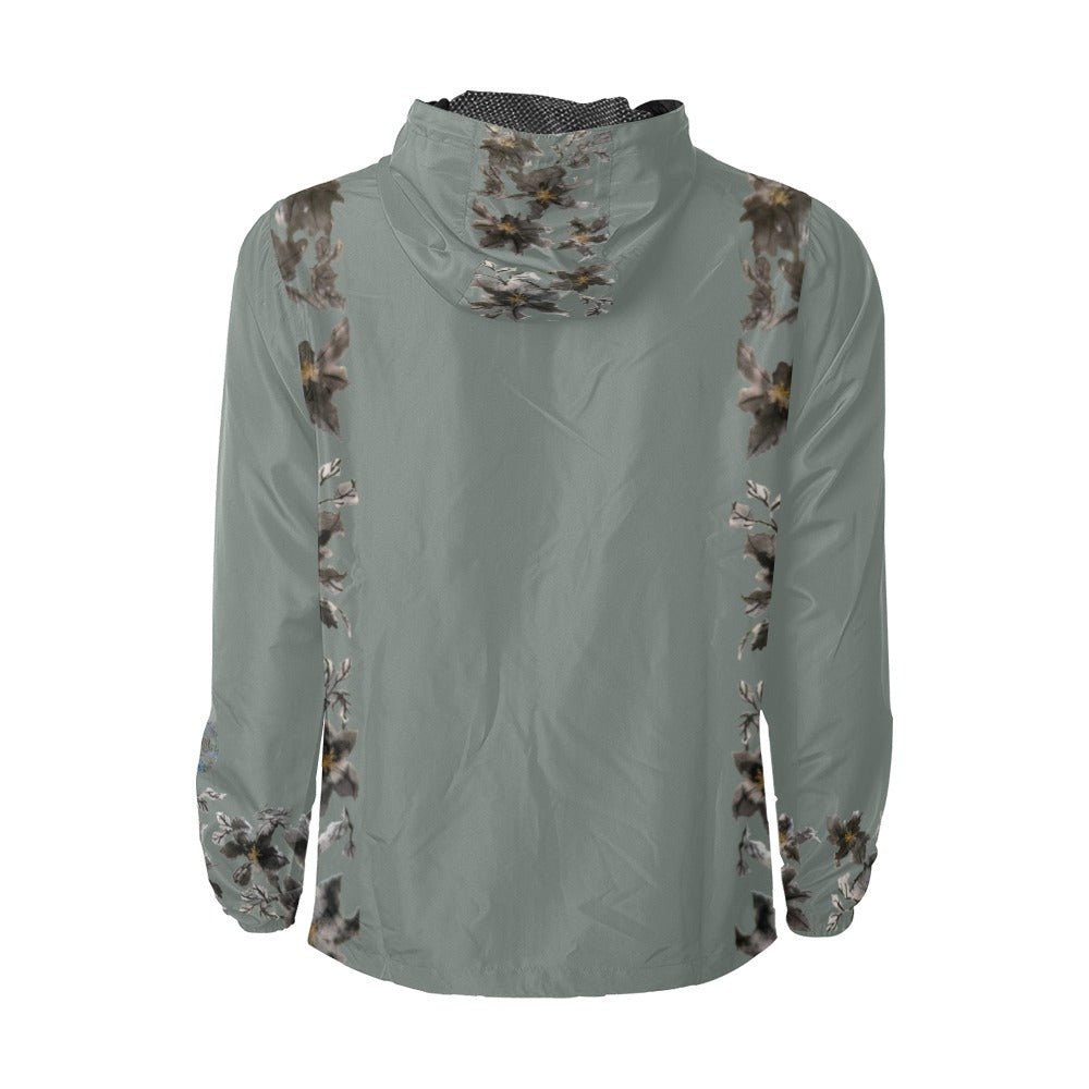 Flower Power Clay Unisex All Over Print Windbreaker (Model H23) - Lana Art Sweden