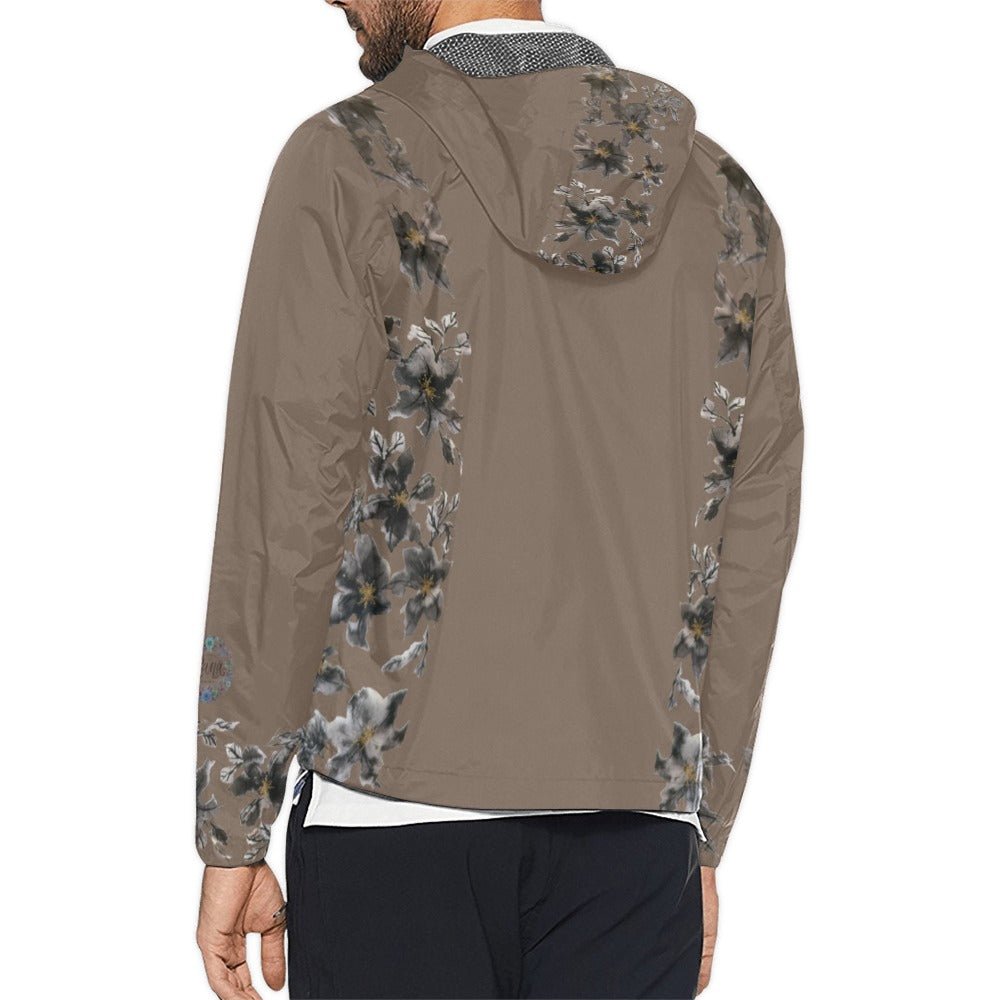 Flower Power Sienna Unisex All Over Print Windbreaker (Model H23) - Lana Art Sweden