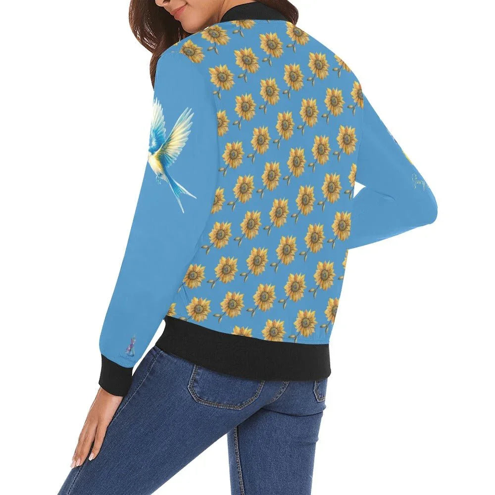 Glory to Ukraine for Pani Bomber Jacket for Women - Lana Art Sweden