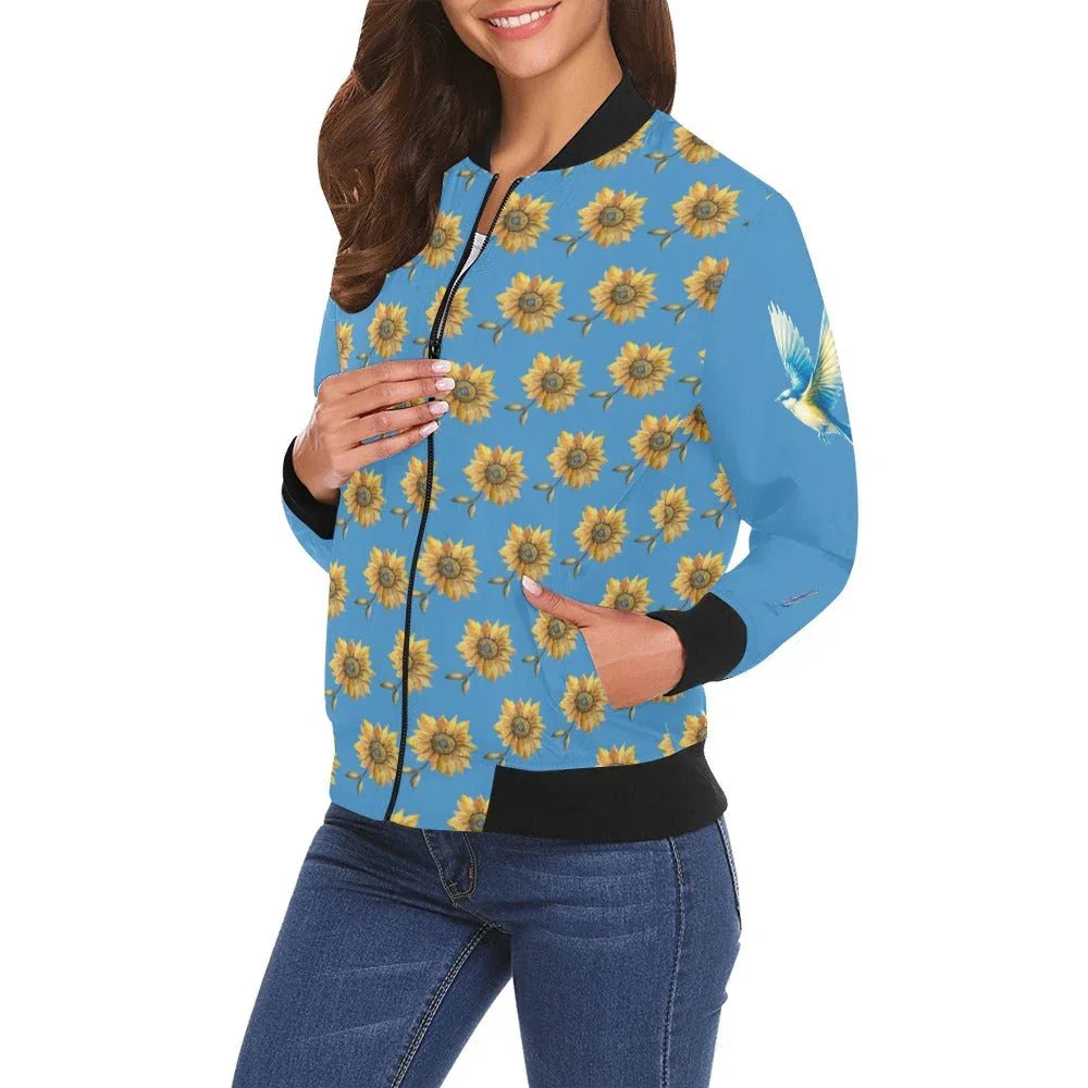 Glory to Ukraine for Pani Bomber Jacket for Women - Lana Art Sweden