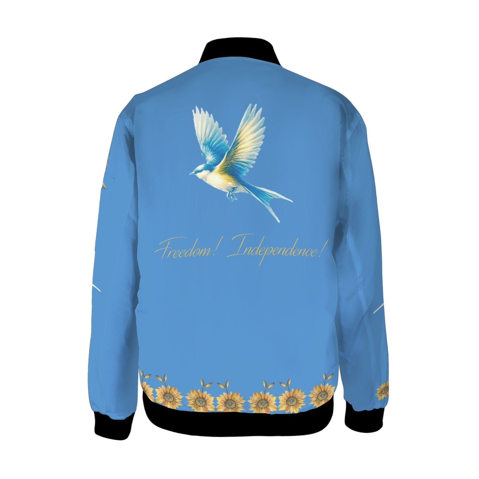 Glory to Ukraine Freedom Men's Bomber Jacket - Lana Art Sweden