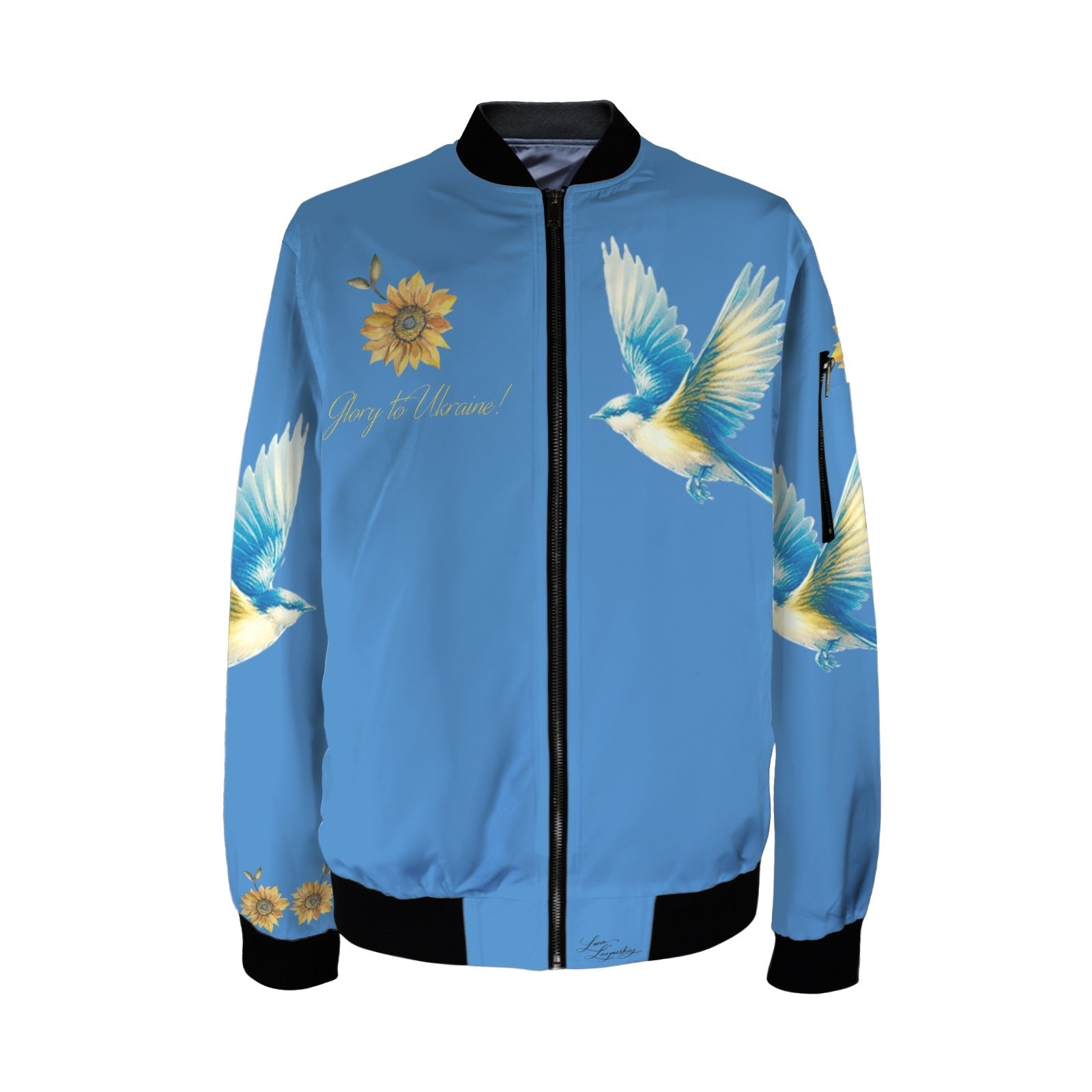 Glory to Ukraine Freedom Men's Bomber Jacket - Lana Art Sweden