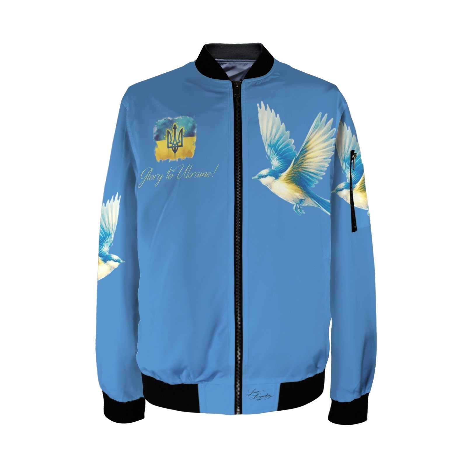 Glory to Ukraine Lastivka Men's Bomber Jacket - Lana Art Sweden