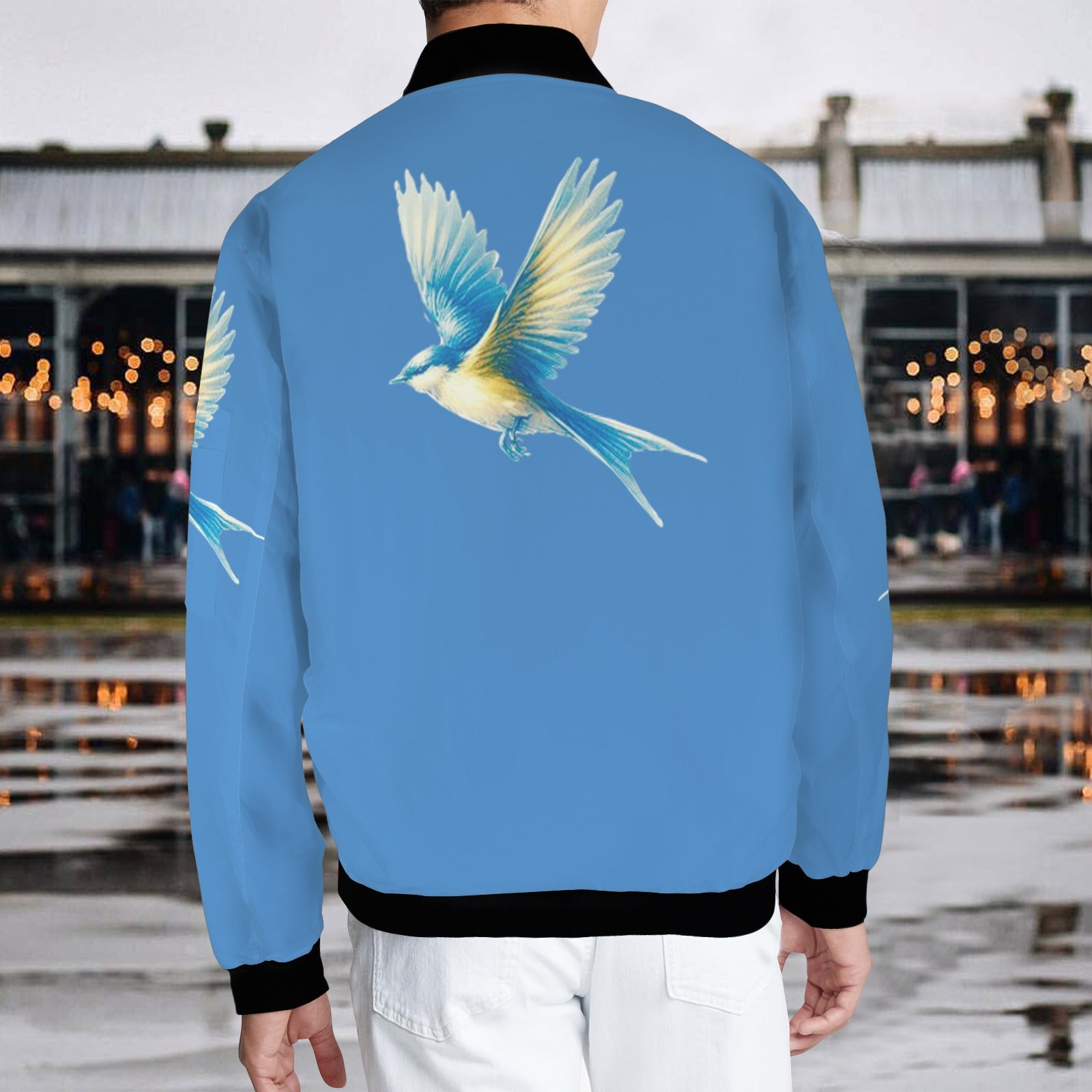 Glory to Ukraine Lastivka Men's Bomber Jacket - Lana Art Sweden