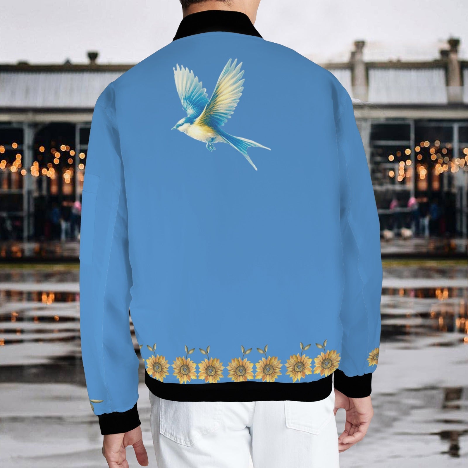 Glory to Ukraine Men's Bomber Jacket - Lana Art Sweden