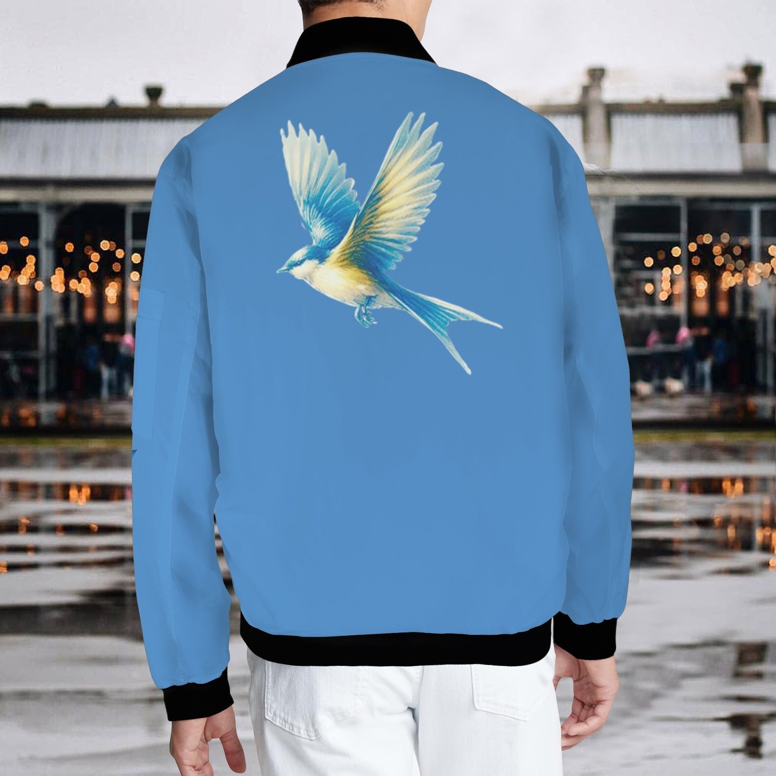 Glory to Ukraine Trident corrected Men's Bomber Jacket - Lana Art Sweden