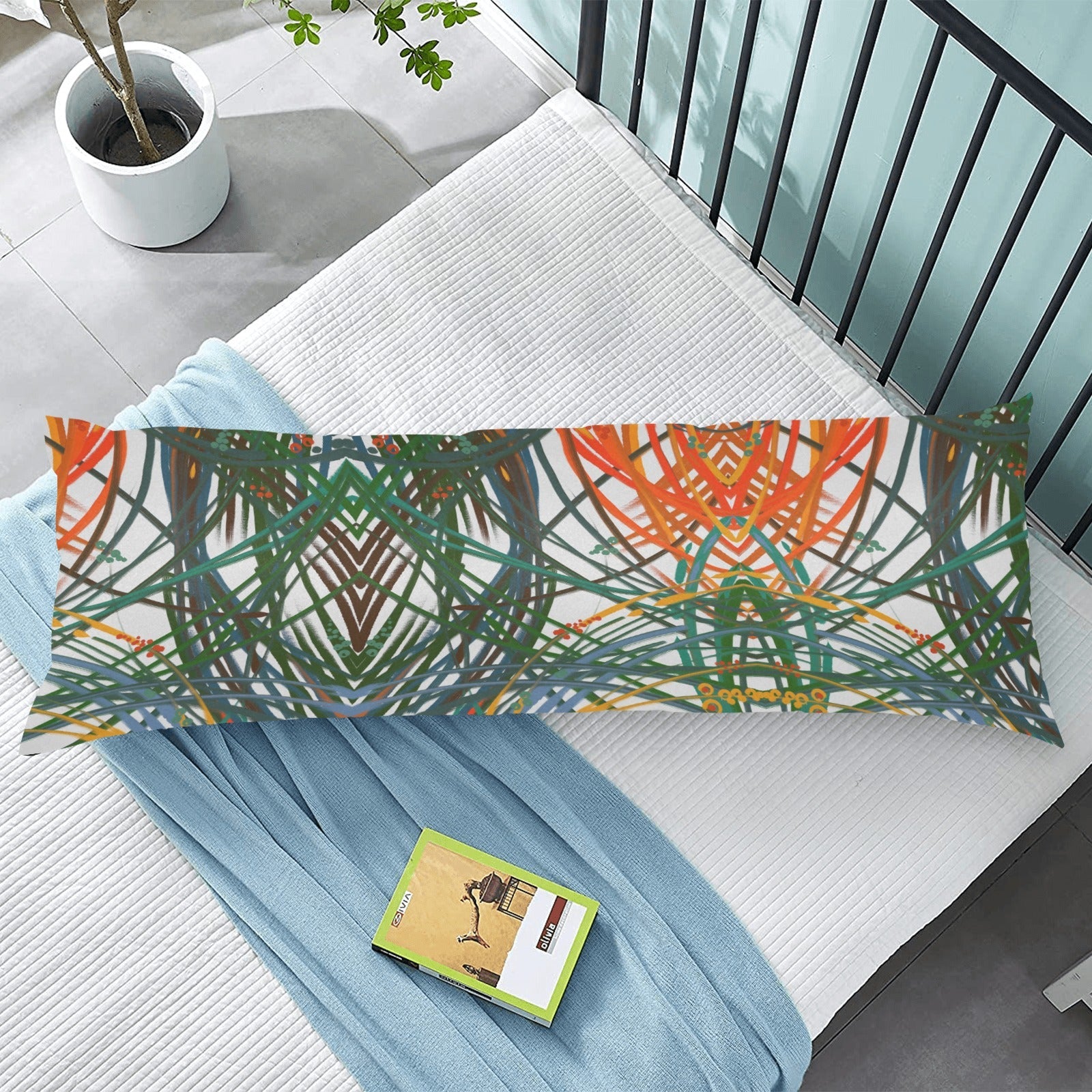 Grass in the Wind Body Pillow Case 20" x 54" - Lana Art Sweden