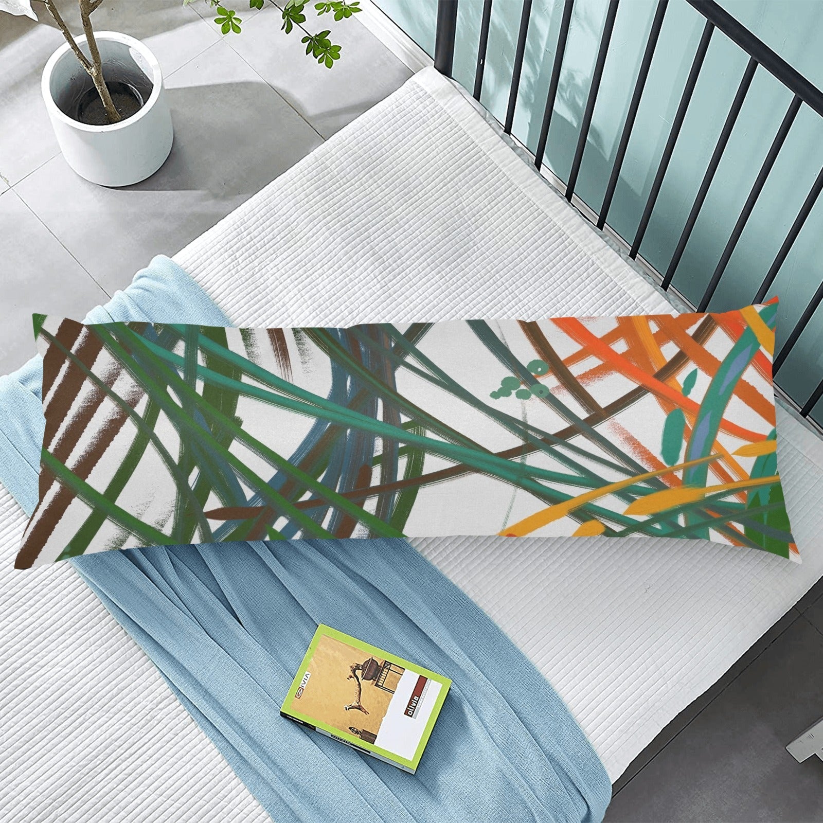 Grass in the Wind Body Pillow Case 20" x 54" - Lana Art Sweden