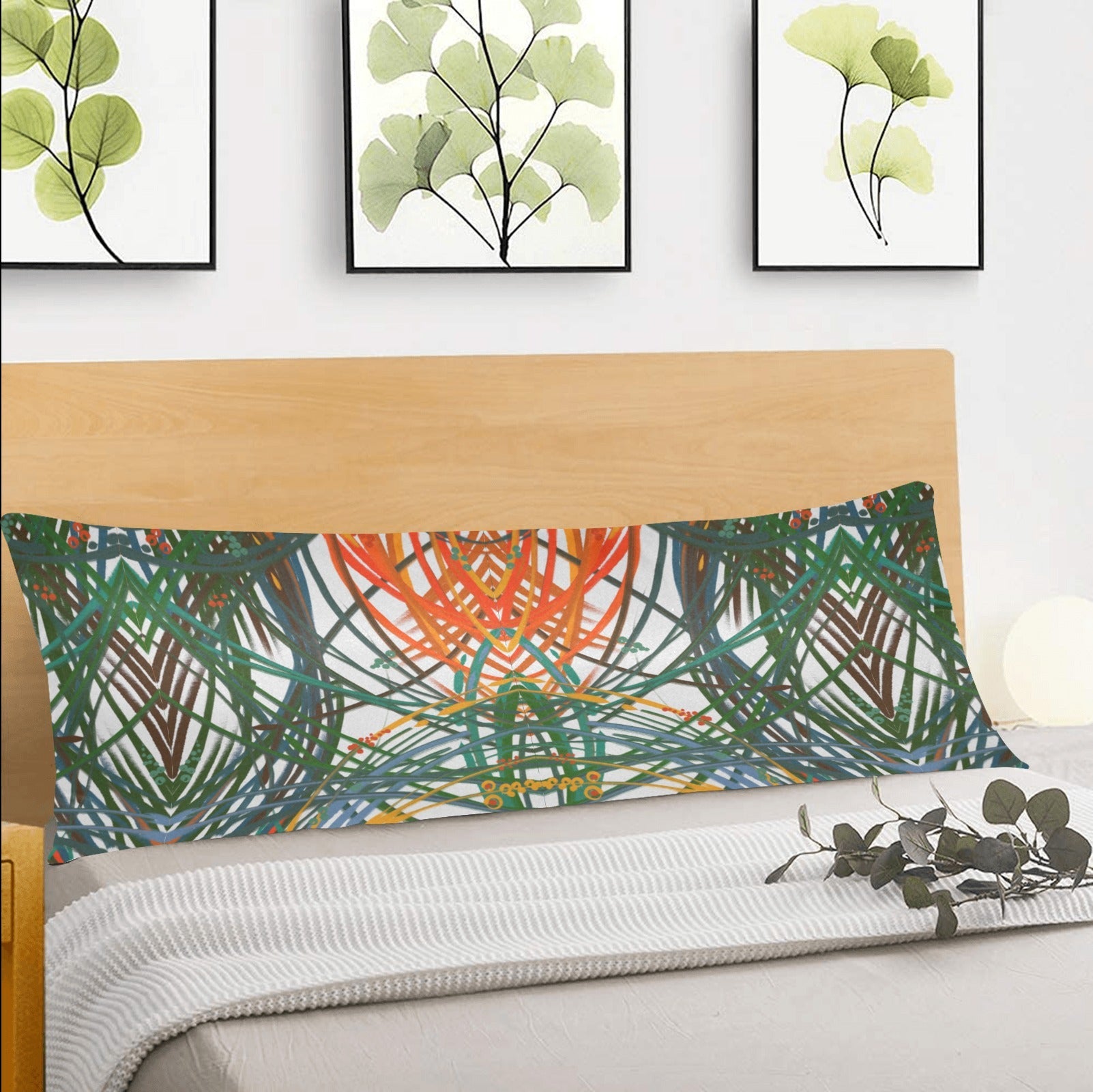 Grass in the Wind Body Pillow Case 20" x 54" - Lana Art Sweden